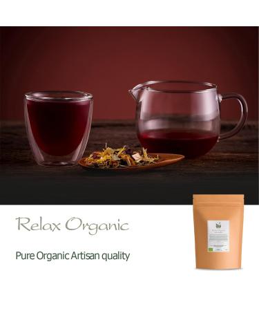 Organic Chamomile Herbal Tea - Relaxation & Stress Relief - 200g Loose Leaf Blend - Buy Online on GoSupps.com
