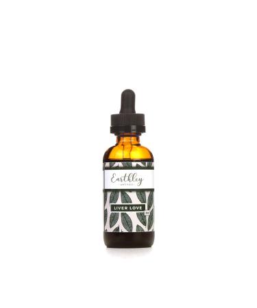 Earthley Wellness Liver Love Herbal Tincture Natural Liver Support Detox Support Turmeric Root Dandelion Root Peppermint Leaf Black Pepper 100% Organic 2oz (Regular) - Buy Online on GoSupps.com