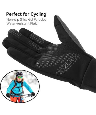 OZERO Women's Winter Touchscreen Gloves - Anti-Slip Windproof Thermal Cycling Glove for Texting & Running - Buy Online on GoSupps.com