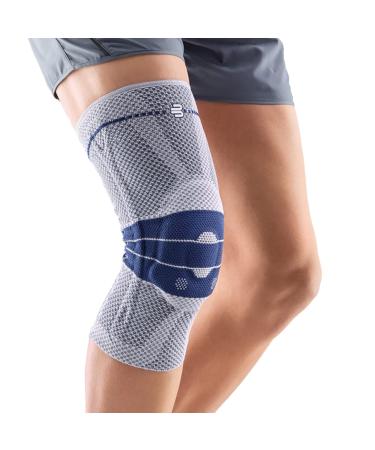 Bauer enemy Kniebandage Genuzrain Comfort Unisex to relieve stabilize and activation after injury surgery or chronic such as gonarthrosis (joint wear) or arthritis Titan Size: 4c without silicone edge