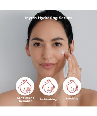 Inna Organic Myrrh Hydrating Serum hydrating & moisturizing strengthen moisturizing effect EWG verified clean beauty COSMOS certified organic vegan beauty cruelty free skin care - Buy Online on GoSupps.com