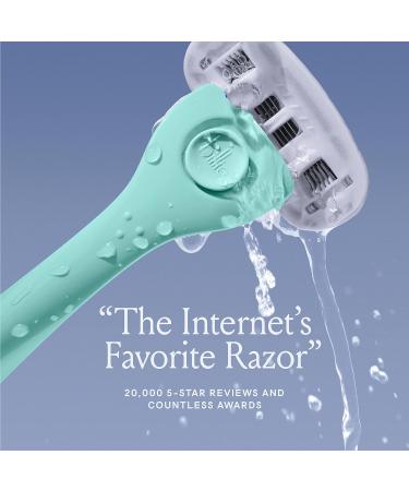 Billie Women's Shave Kit: Razor + 4 Refills + Magnetic Holder in Minty | Buy Now - Buy Online on GoSupps.com