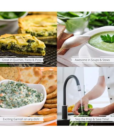 Premium Gourmet Chopped Dried Spinach Flakes - 8 Oz Jumbo Reusable Container by Its Delish | Natural Dehydrated Spinach Leaves for Cooking, Camping, Backpacking | Ideal for Sauces, Soup, Dips - Buy Online on GoSupps.com