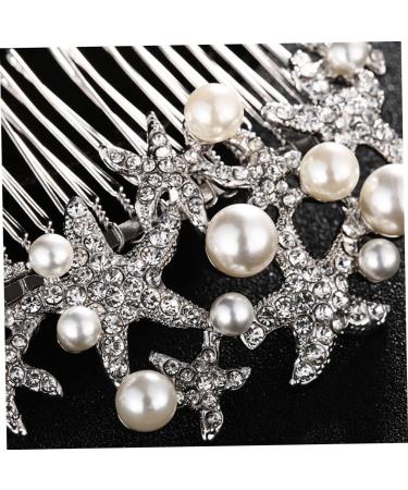 Housoutil Rhinestone Hair Headwear for Women Hair Combs for Women Alloy Hair Comb Hair Rhinestones Hair Comb for Bride Rhinestone Comb Tiara Crystal Hair Comb Women's Pearl Wedding - Buy Online on GoSupps.com