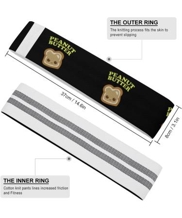 Buy Peanut Butter Smiley Face Yoga Bands - Comfort Booty Resistance Straps for Physical Therapy | International Shipping - Buy Online on GoSupps.com
