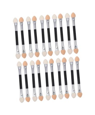 SOESFOUFU 20pcs Latex Eye Shadow Stick Makeup Double-ended Eye Shadow Brush Sponge Plastic