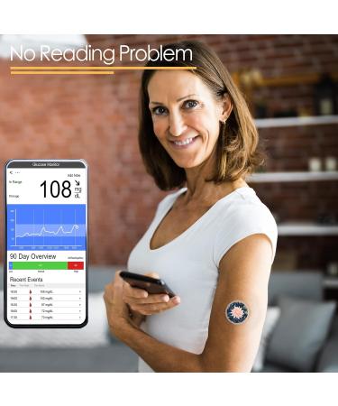 Waterproof Sensor Covers for Libre 2 - 40 Pack Yellow Adhesive Stickers for Freestyle Libre 2 Sensors - Latex-Free & Long Lasting - Buy Online on GoSupps.com