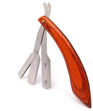 Premium Insert Razor with Interchangeable Blades - Elegant Wood Look Handle International Shipping Available - Buy Online on GoSupps.com