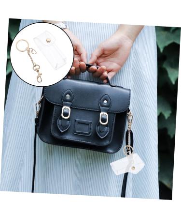 FOYTOKI Lipstick Keychain 2 Lip Gloss Holders PVC Lipstick Case for Easy Access Elegant Look Random Color - Buy Online on GoSupps.com