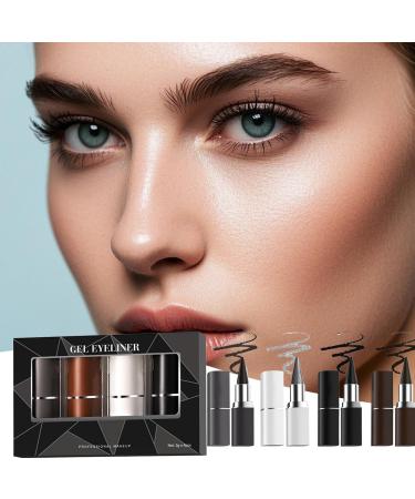 Glugahrif Eyeliner Liner Waterproof Eyeliner Long Lasting Matte Eye Protection 4 Colors Easy Makeup Application Elegant Accessories for Women - Buy Online on GoSupps.com