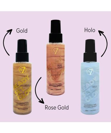 W7 Ready Set Glow Makeup Setting Spray - Shimmer Finish Long-Lasting & Ultra-Fine Formula for Radiant Skin - Buy Online Internationally - Buy Online on GoSupps.com