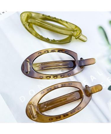 6 Pcs French Oval Hair Barrette Clips - Strong Hold Grip Hair Accessories for Women & Girls - Buy Online on GoSupps.com