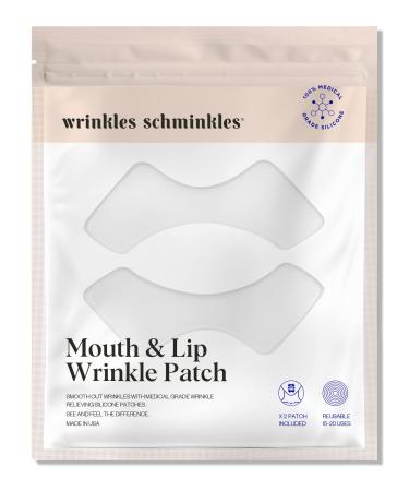 Wrinkles Schminkles Mouth & Lip Wrinkle Patch  2-Pack  Reusable Hypoallergenic Silicone Smoothing Pads for Lip Wrinkle Prevention 1 Pair (Pack of 1)
