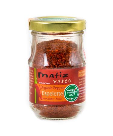 Matiz Organic Piment d'Espelette Pepper from Basque France | 1.58 Ounce | Traditional |