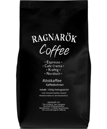 C&T Ragnar k Coffee roasted coffee 1000 g whole beans drinkable as espresso and caf crema powerful spicy and aromatic 100 natural with caffeine 1 kg 1er Pack - Buy Online on GoSupps.com