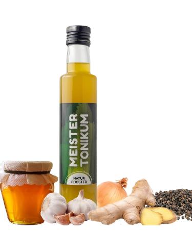 Master Tone Organic Vinegar 3 x 250ml - Natural Vital Drink with Turmeric Lemon Garlic | Immunity Booster Shot & Salad Dressing - Buy Online on GoSupps.com