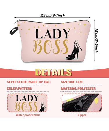 10 Pieces Letters Makeup Bags Cosmetic Pouch Travel Organizer Toiletry Bag - Gold & Pink Style for Women Girls - Perfect Christmas Gift - Buy Online on GoSupps.com