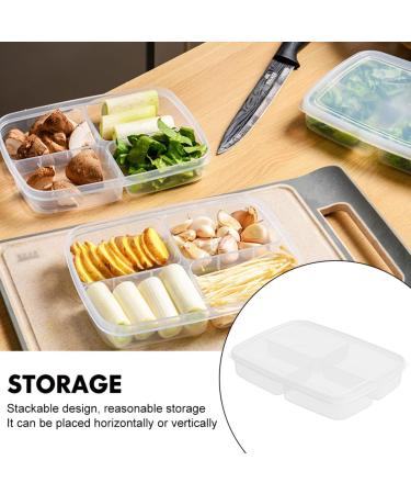 2pcs Box Refrigerator Storage Box Fridge Stackable Produce Saver Clear Meat Container Food Fruit - Buy Online on GoSupps.com