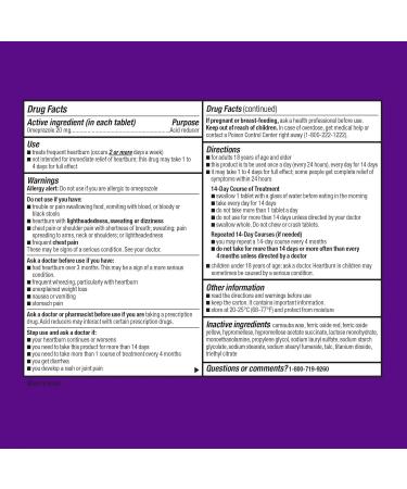 Equate Omeprazole 20mg Delayed Release Capsules 42 Count Effective Acid Reflux & Heartburn Relief - Set by Basket Goods - Buy Online on GoSupps.com