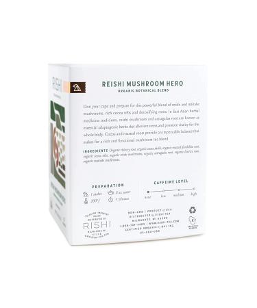 Rishi Tea Organic Reishi Mushroom Blend - 15 Sachets (1.64 oz) for Wellness - Buy Online on GoSupps.com
