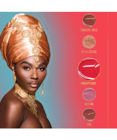 Juvia's Place Reds & Berries Lip Reflect Gloss - Hydrating Tinted Shine & Glow Makeup (Cherry Love 0.16oz) - Buy Online on GoSupps.com