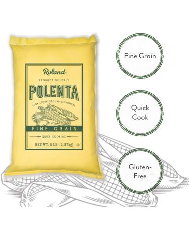 Roland Fine Grain Yellow Polenta from Italy - 5 Lb Bag | Authentic Italian Polenta - Buy Online on GoSupps.com
