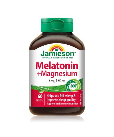 Jamieson Melatonin with Magnesium 5mg/150mg 60 Tablets
