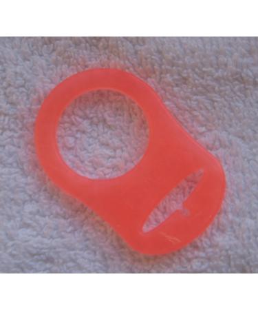 Silicone ring (adapter) for pacifier chains orange (14)
