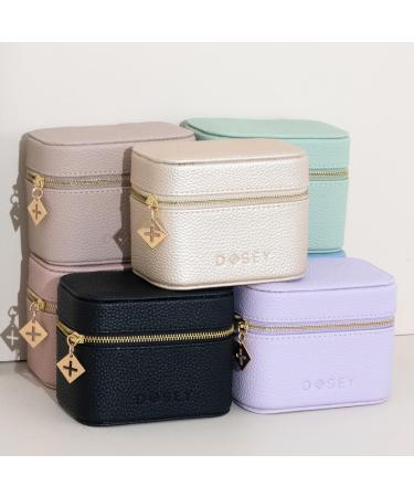 Shop Dosey Gold Travel Pill Case | Vegan Leather Daily Organizer with 7 Airtight Pill Pockets - Stylish & Functional Medication Storage - Buy Online on GoSupps.com