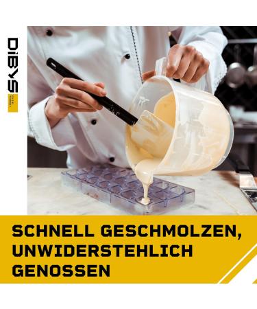 Diby's 900g Belgian Chocolate Drops - Perfect for Fondue & Fountains | White Chocolate Couverture in Elegant Gift Box - Buy Online on GoSupps.com
