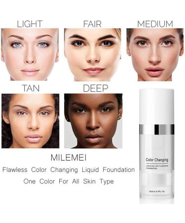 Color Changing Foundation Flawless All Day Foundation 24 Hour Concealer Foundation Moisturizing Foundation Waterproof & Lightweight Long Wear - Buy Online on GoSupps.com