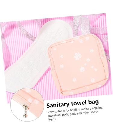 Lurrose 2pcs Girly Cotton Coin Purse Set | Portable Tampon Holder | Menstrual Pad Storage Bag - Buy Online on GoSupps.com