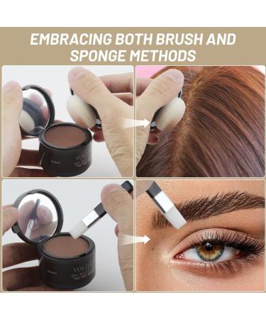 Fullylach Approach Powder - Waterproof Hair Volume Powder for Men & Women | Hairline Concealer & Styling Makeup (4g - Brighter Coffee) - Buy Online on GoSupps.com