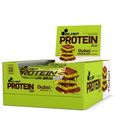 OLIMP Barre Prot in e Chocolat de Duba & Pistache Pack 25 x 40 g Snack Prot in Gourmand (Chocolat au lait) chocolat au lait et pistache - Buy Online on GoSupps.com