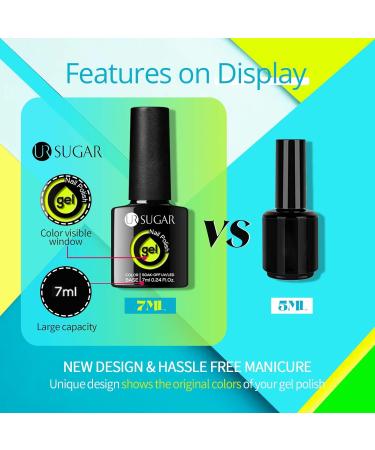 UR SUGAR Glow in The Dark Gel Nail Polish Set - 6 Halloween Neon Colours - Buy Online on GoSupps.com