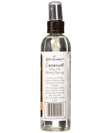 Cococare Coconut Dry Oil Body Spray 6 fl oz - Nourishing Hydration for Skin and Hair - Buy Online on GoSupps.com