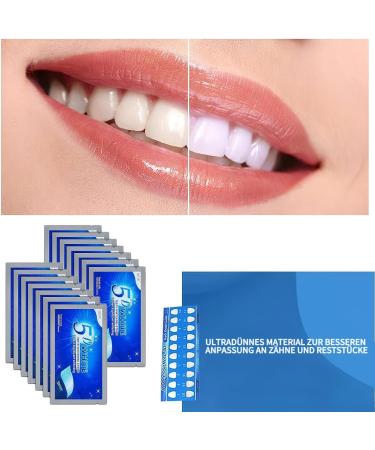 Whitening Strips - 28 Stripes for White Teeth Safe Enamel Whitening Non-Sensitive Tooth Bleach Removes Stains | 14 Sessions - Buy Online on GoSupps.com