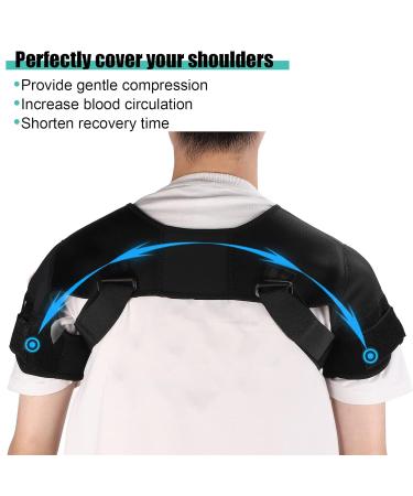 Buy Elastic Shoulder Bandage | Double Shoulder Support Wrap for Hiking & Sports | Posture Correction & Stabilization - Buy Online on GoSupps.com