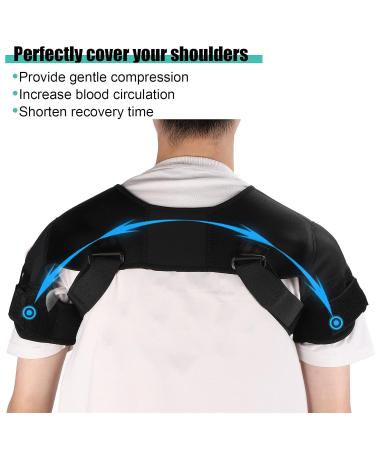 Double Shoulder Support Brace | ANGGREK Nylon Shoulder Protector for Pain Relief & Posture Correction (M) - International Shipping Available - Buy Online on GoSupps.com
