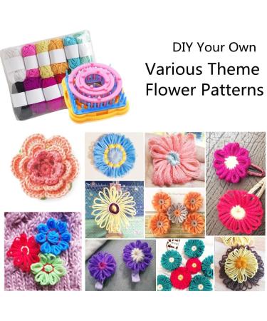 8pcs Frame Loom Kit with 4 Pom Pom Maker & Knitting Wool - Round/Square Looms Craft Kit - Instructions Included - Buy Online on GoSupps.com