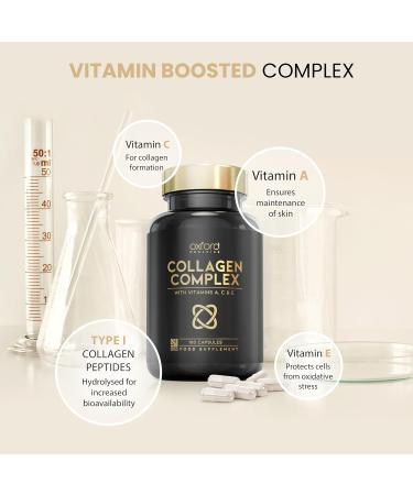 High Strength Advanced Collagen Complex for Radiant Hair, Skin & Nails - 1593mg | Premium Bovine Collagen Supplements for Women - 180 Caps - Buy Online on GoSupps.com