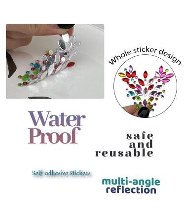 Shop Stunning Mermaid Face Gems - 6 Sets Self-Adhesive Festival Jewels for Carnival Party Halloween - International Shipping Available - Buy Online on GoSupps.com