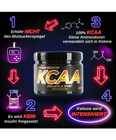 KCAA Keto Power Booster Energy Drink - Vegan Sugar-Free 30 Portions - Ketosis Support with L-Theanine & Taurine - Ideal for Ketogenic Diet - Fruit Splash Flavor (240g) - Buy Online on GoSupps.com