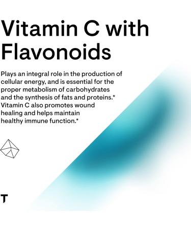 Thorne Vitamin C with Flavonoids - Blend of Vitamin C and Citrus Bioflavonoids from Oranges the Way They're Found Together in Nature - 90 Capsules - Buy Online on GoSupps.com