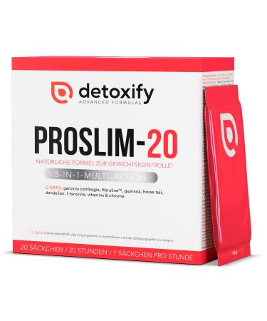 Detoxify proslim-20 |Strongly appetizer |5 in 1 action for losing weight fast fat burner |Accelerate metabolism |L Carnitin |fat Burner