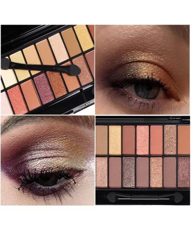 MEIBANFA 28 Color Eye Shadow Palette - Matte Shiny Waterproof Makeup with Mirror Brush - Buy Online on GoSupps.com