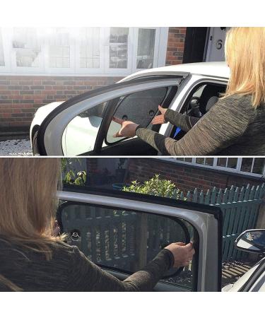 Universal Car Side Window Sunshades - 1 Pair (38x48cm) for Baby, Kids, and Pets - UV Ray Protection - Buy Online on GoSupps.com