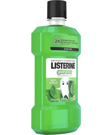 Listerine Smart Rinse Kids Fluoride Mouthwash Mint Shield Flavor 500 mL - Pack of 1 - Buy Online on GoSupps.com