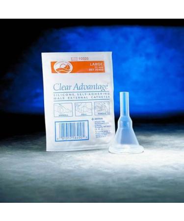 10 Pack Condom External Catheter Self Adhesive 35mm LARGE Freedom Clear #5400 / 5430