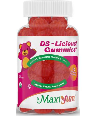 Maxi Health Vitamin D Gummies - 60 Gummies | Immune Support Supplement - Buy Online on GoSupps.com